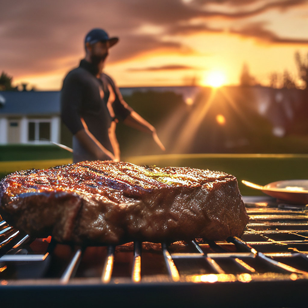 Founder at the grill