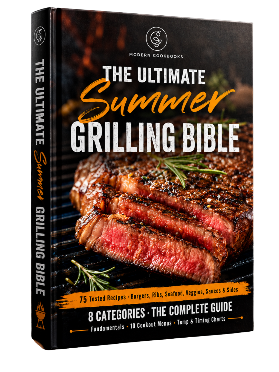 The Ultimate Summer Grilling Bible — book mockup